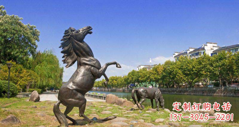 温州公园立马动物铜雕