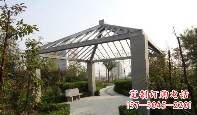 温州公园凉亭不锈钢雕塑