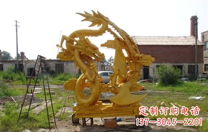 温州产品名称“象征吉祥,唤醒美好——中领雕塑铜雕龙凤呈祥”