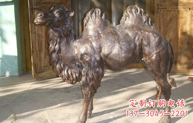 温州公园骆驼铜雕222