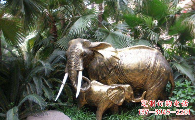 温州中领雕塑-大象铜雕定制