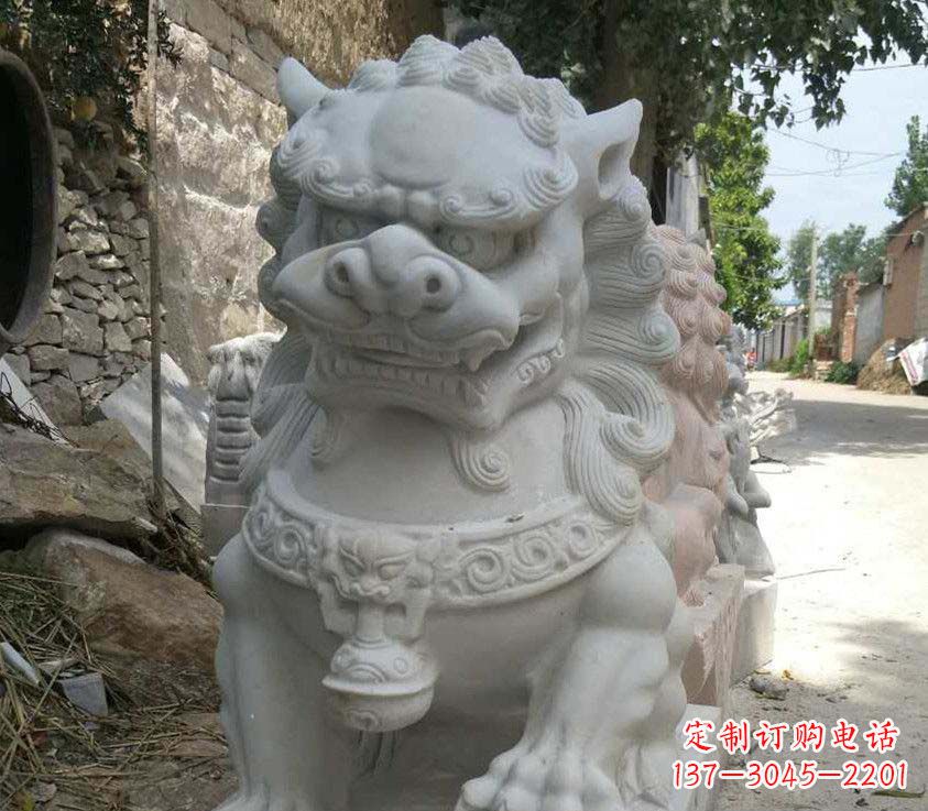 温州公园母子狮子景观石雕