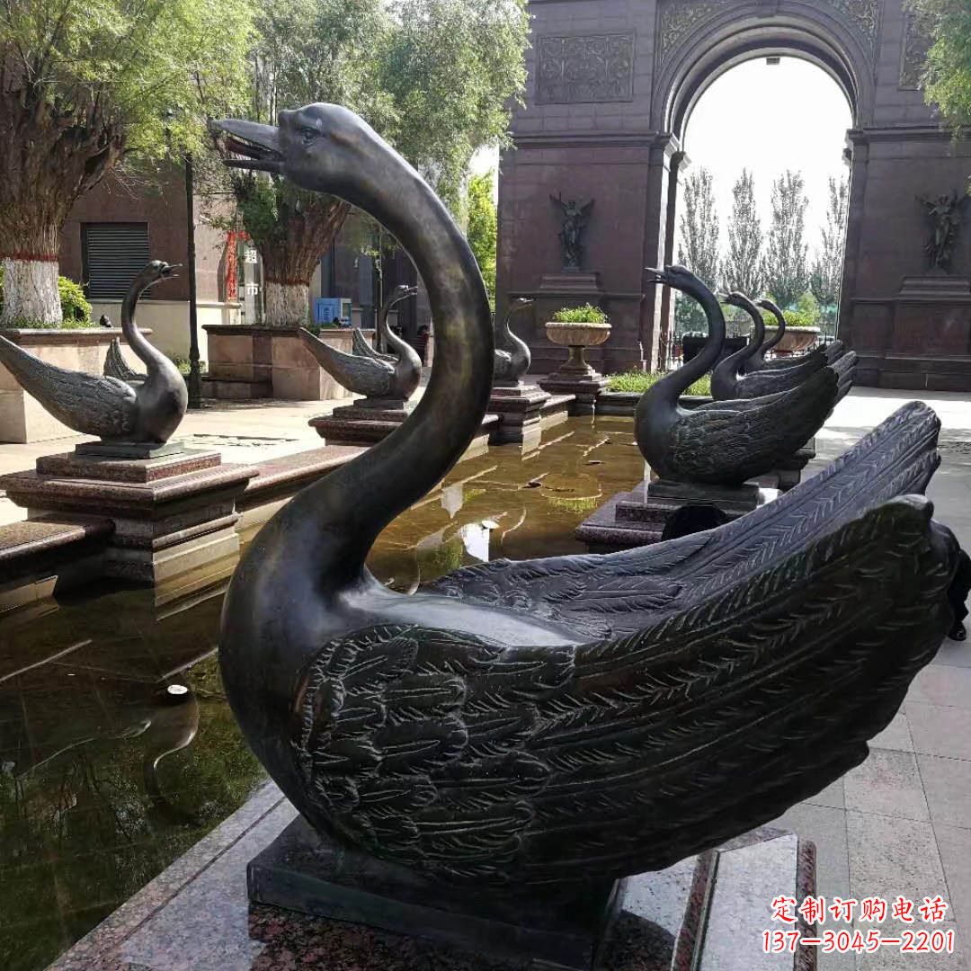 温州精致天鹅铜雕