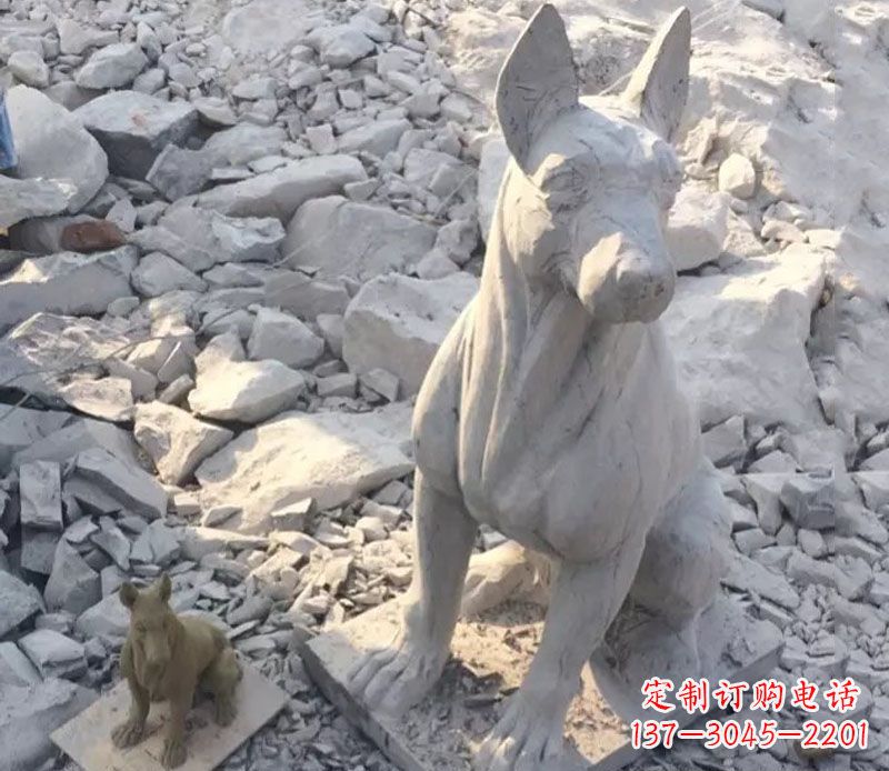 温州精美工艺十二生肖狗石雕