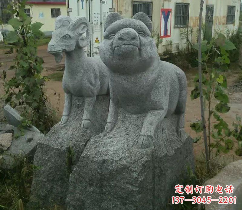 温州优质动物猪石雕