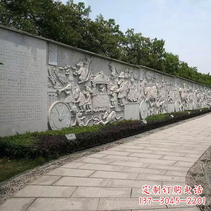 温州领雕塑 | 十二生肖文化浮雕