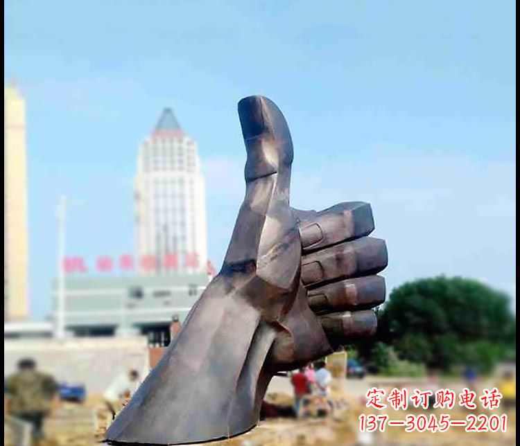 温州高端精美大拇指铜雕