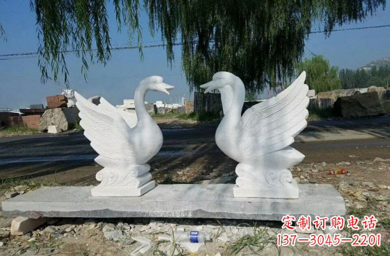温州公园天鹅石雕