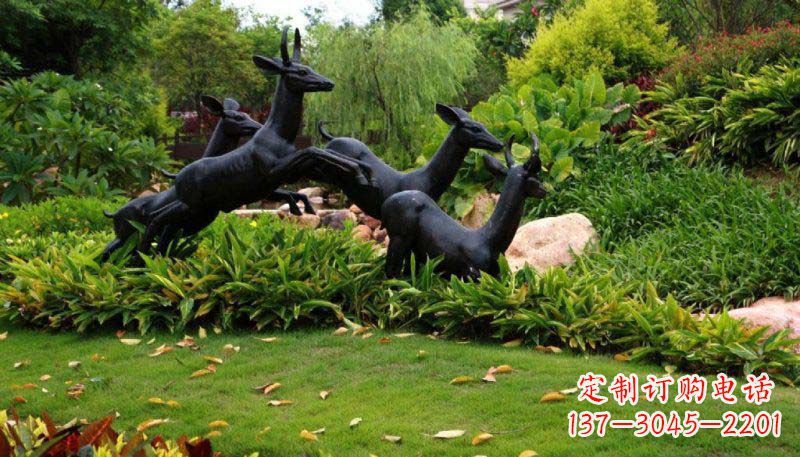 温州活力无限的动物铜雕