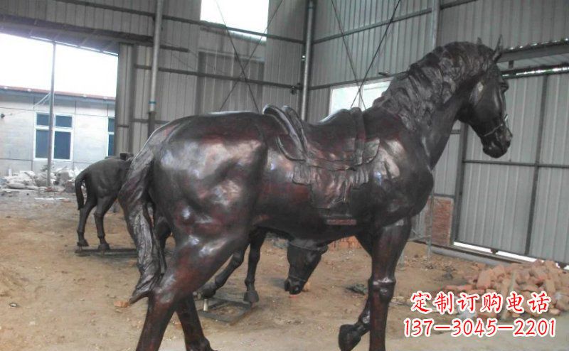 温州公园铜马动物铜雕