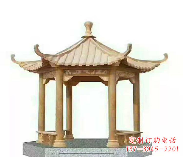 温州晚霞凉亭石雕
