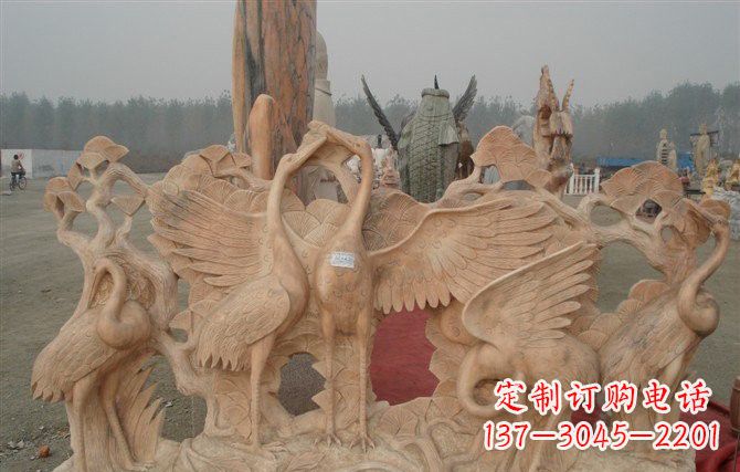 温州精美仙鹤雕塑
