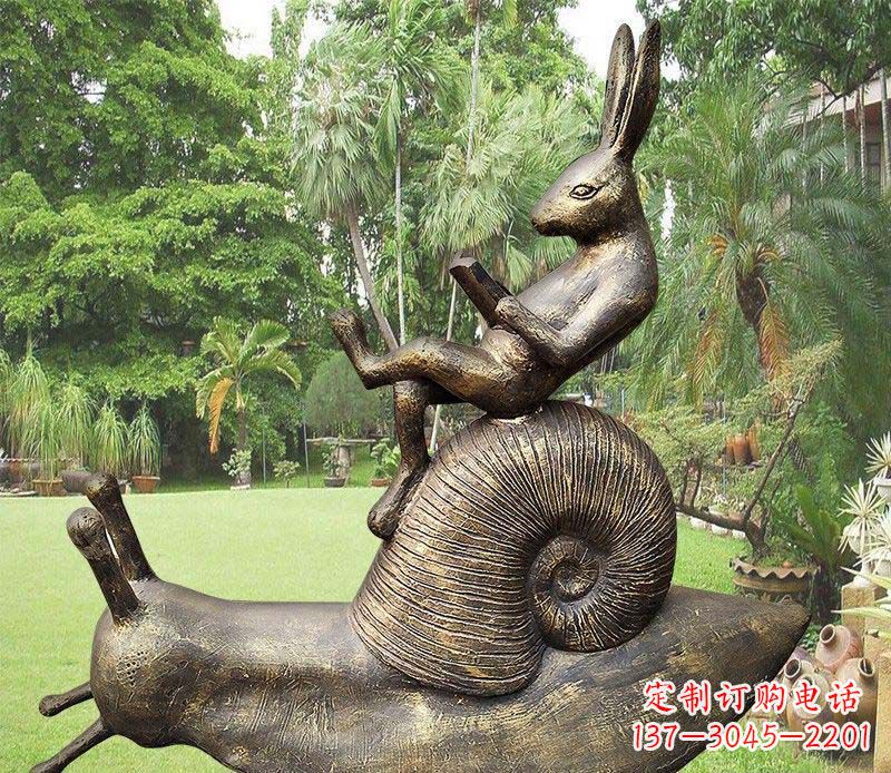 温州欢乐童趣·可爱兔子铜雕