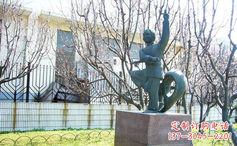 温州精致细腻的老人铜雕