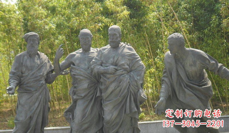 温州公园西方名人人物铜雕