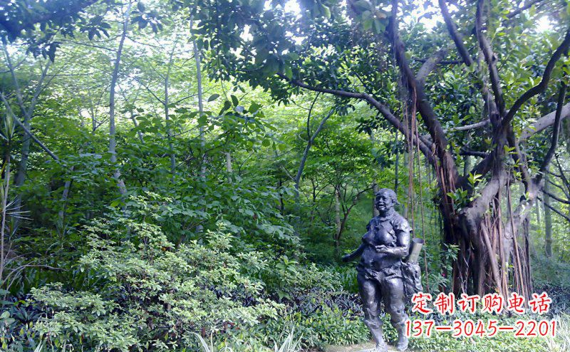 温州铜雕西方女人人物雕塑
