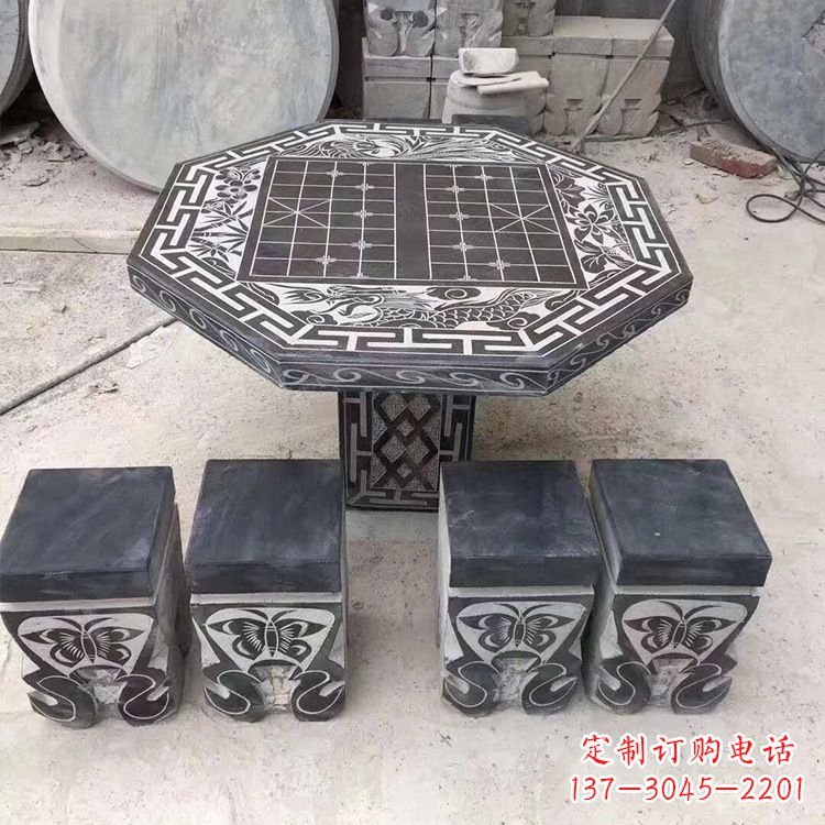 温州公园象棋石桌凳