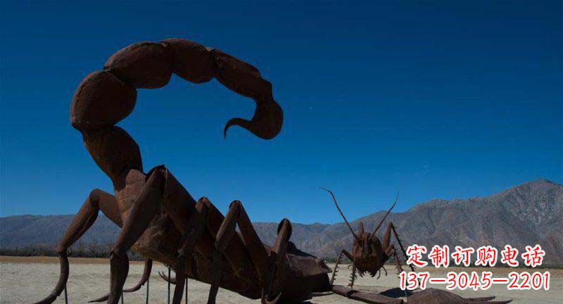 温州公园蝎子动物铜雕