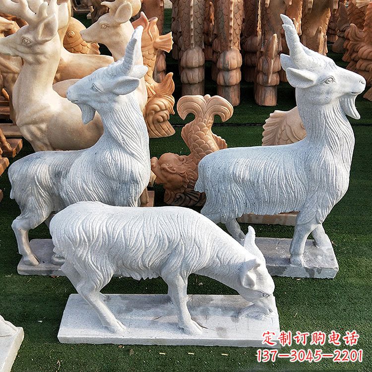 温州精美白玉石动物雕塑