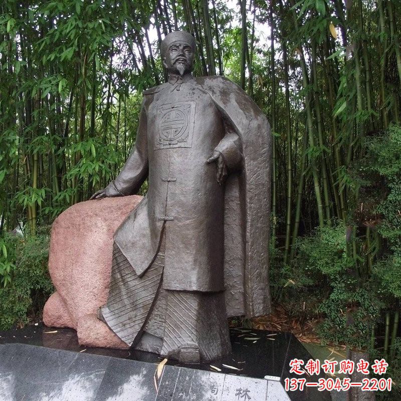 温州以林则徐铜雕塑荣耀中华民族