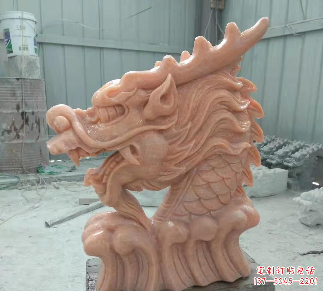 温州具有传统工艺特色的公园喷泉龙头石雕