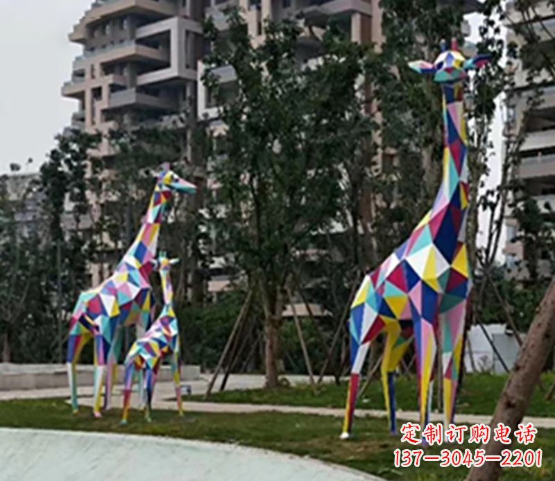 温州精美高雅的长颈鹿雕塑