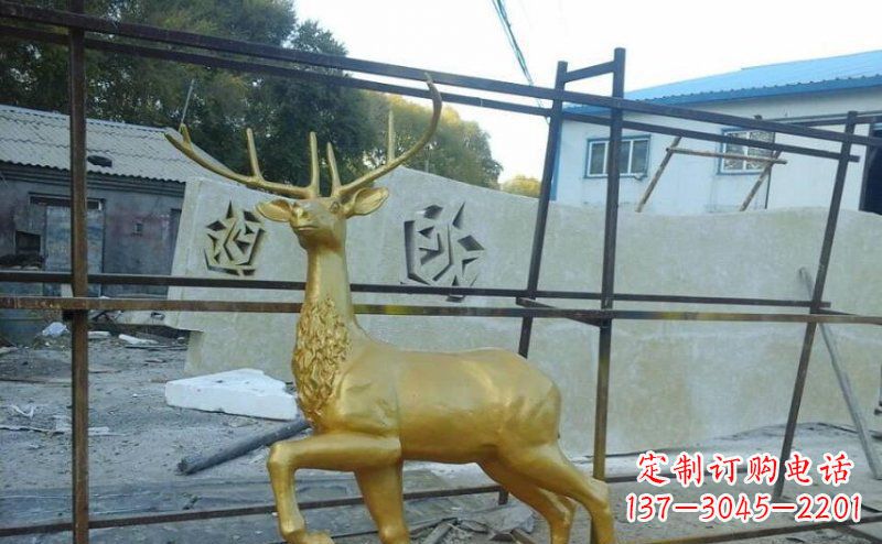 温州室内外羚羊铜雕艺术品
