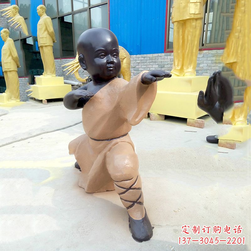 温州传承传统文化的绝佳礼品——“功夫小和尚”雕塑