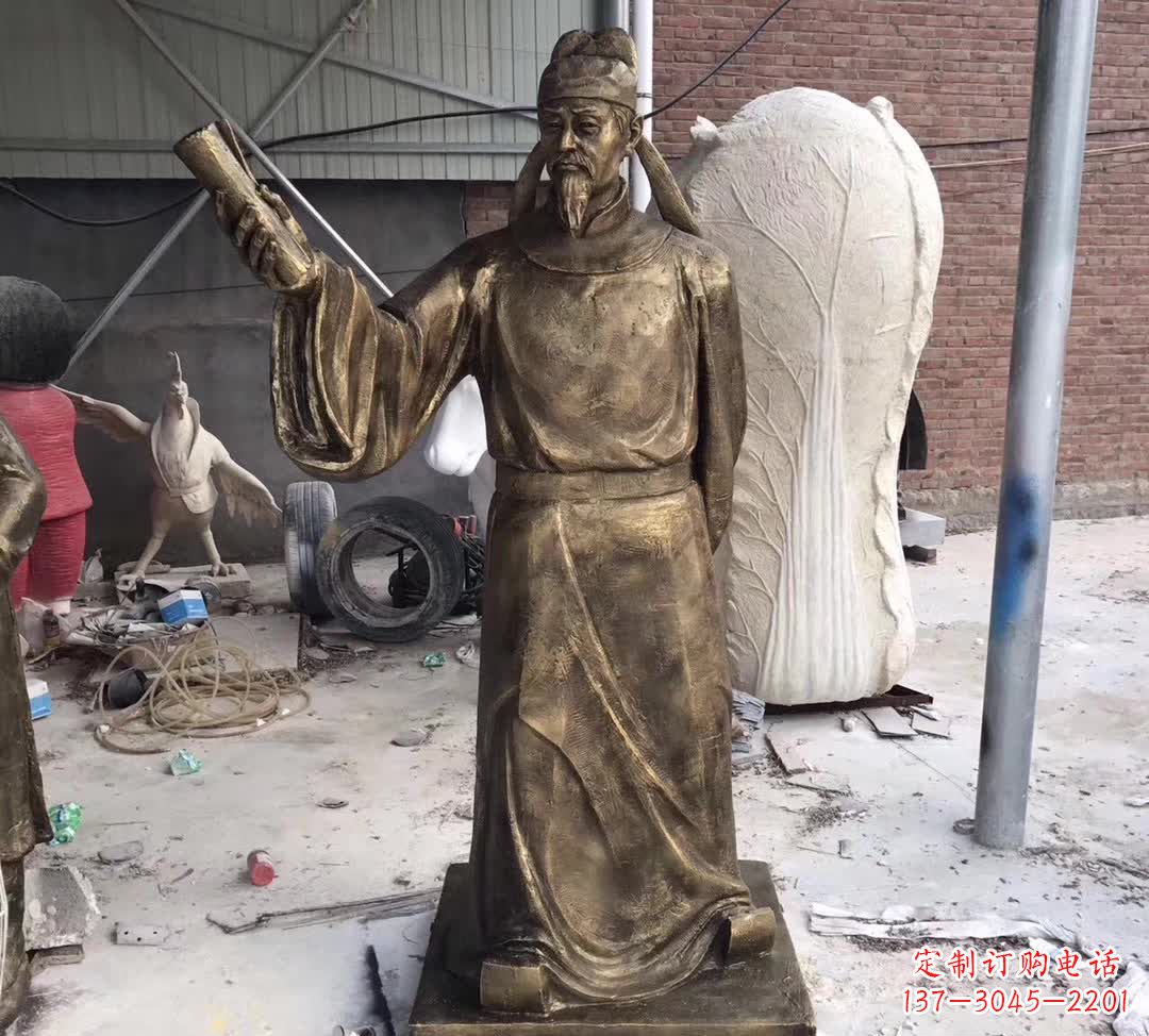 温州龙韵铜雕——歌颂古代大文豪李白
