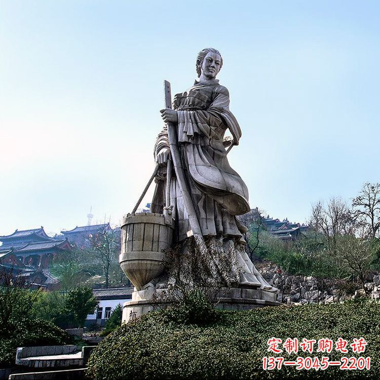 温州浪漫古典,文姜古装美女雕塑