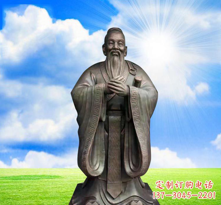 温州孔子铜雕，传承传统文化的艺术鉴赏
