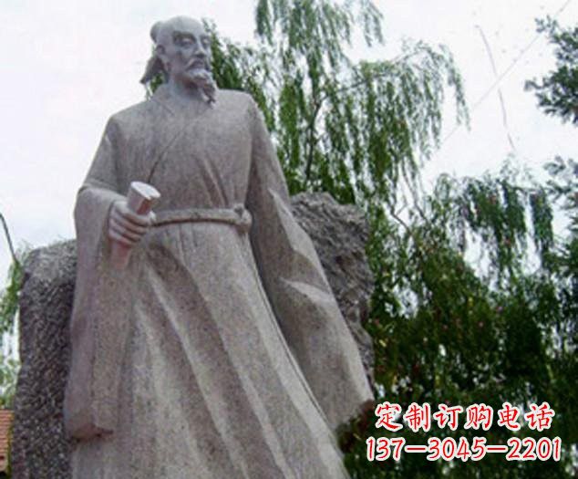 温州古代名人李白雕塑