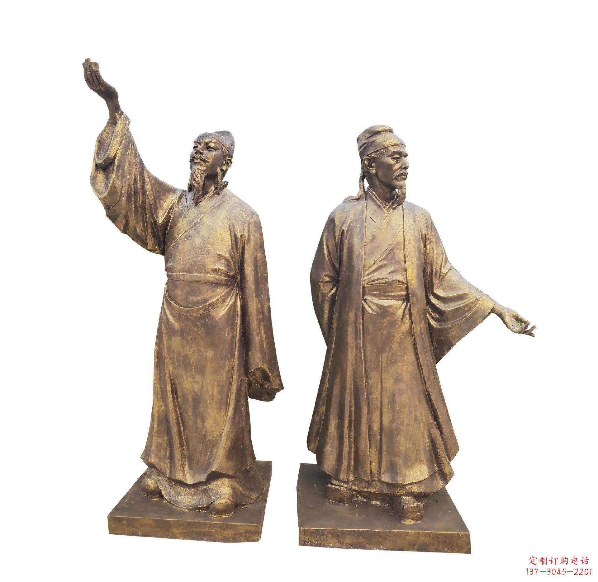 温州中领雕塑-传承古代文人雅士李白雕塑