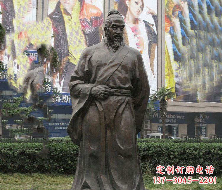 温州古代名人李时珍铜雕