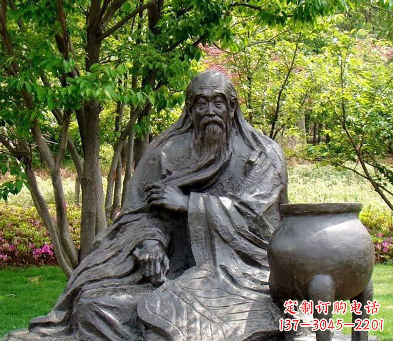 温州古代名人铜雕