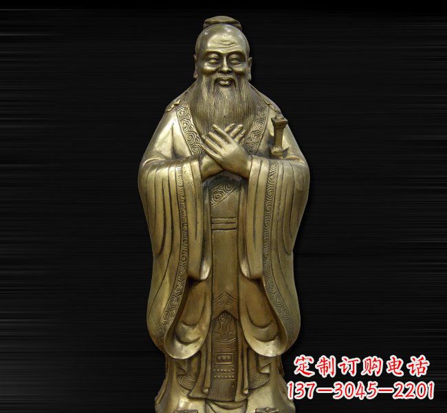 温州依德行者·古代名人铸造孔子雕塑