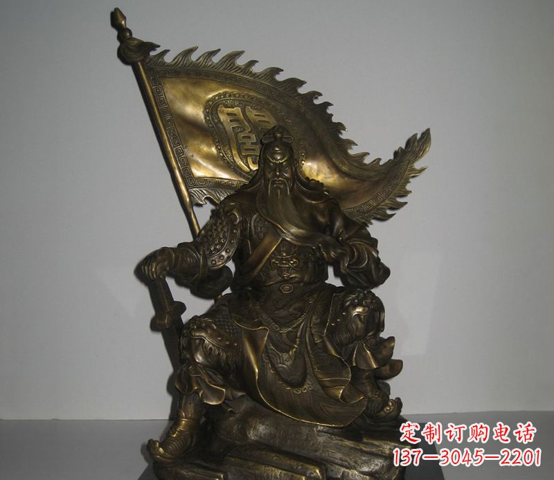温州经典传承|古代名人关公铜雕