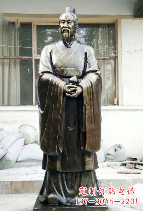 温州精美扁鹊铜像,精雕细琢,展现古典之美