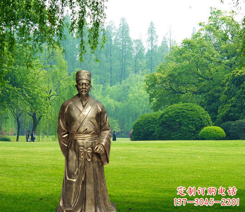 温州古代名医李时珍铜雕
