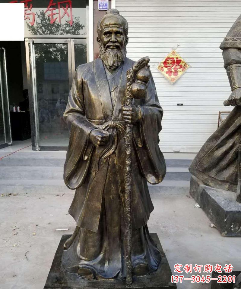 温州古代名医孙思邈铜雕