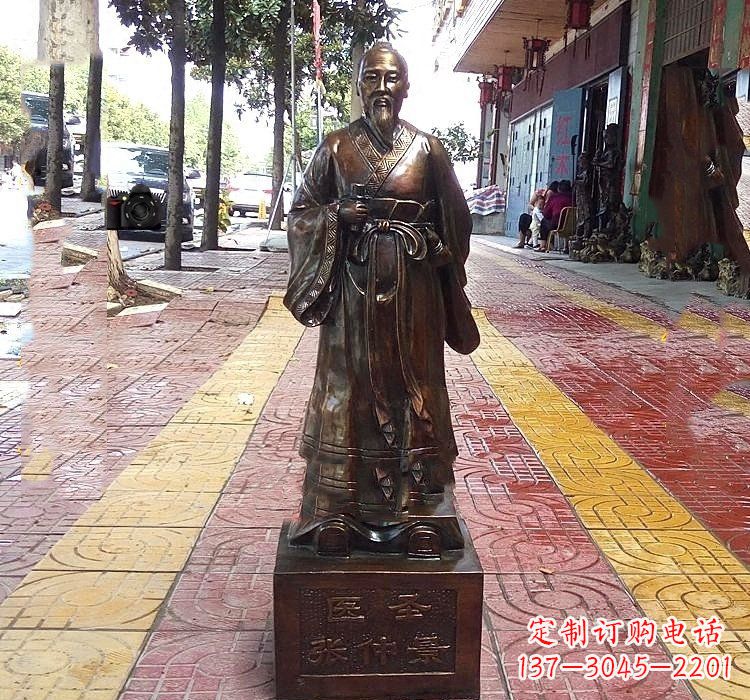 温州张仲景全新铜雕系列