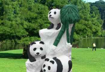 温州公园大熊猫雕塑