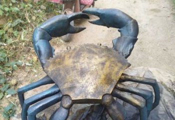 温州中领雕塑精美绝伦的螃蟹铜雕