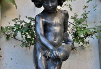 温州唯美少女雕塑——在公园中给清新的景观增添一抹生机
