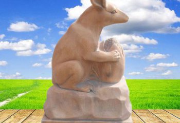 温州中领雕塑定制的老鼠石雕