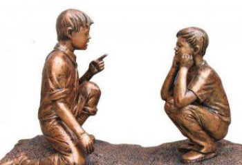 温州专业定制小品铜雕-尊贵的雕塑男孩