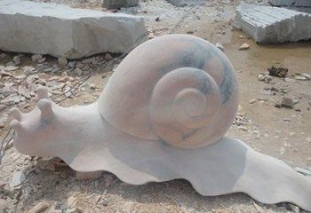 温州真实大小的蜗牛石雕