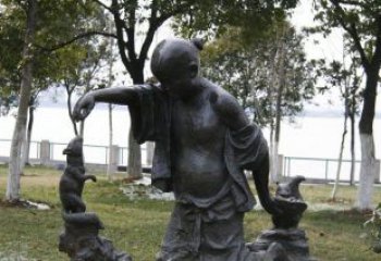 温州铜质高端松鼠雕塑