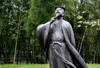 温州诞生于中国古代传奇的雕塑——王羲之铸铜雕塑