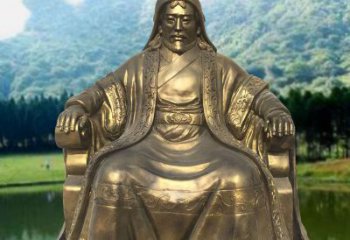 温州中领雕塑致敬成吉思汗铜雕